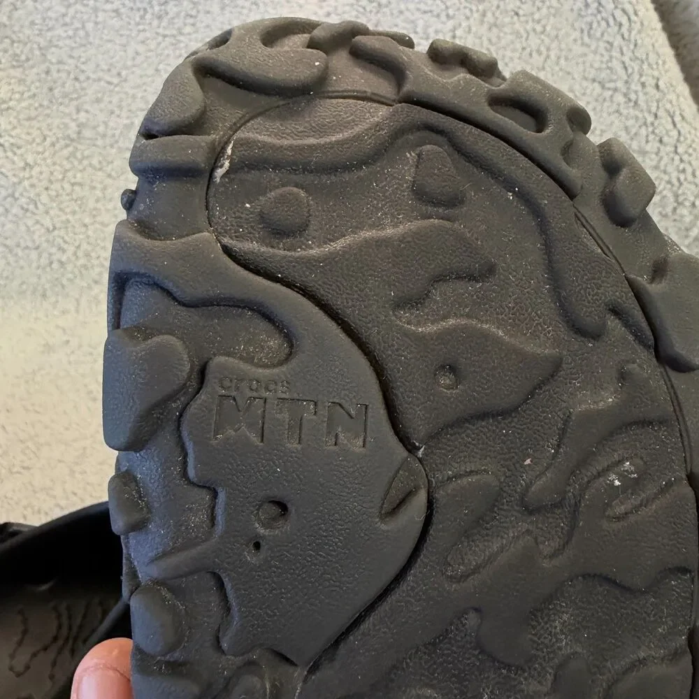 CROCS All-Terrain Atlas Clog Mens 11 Black Sandals 208391-060 Outdoor Rugged MTN
